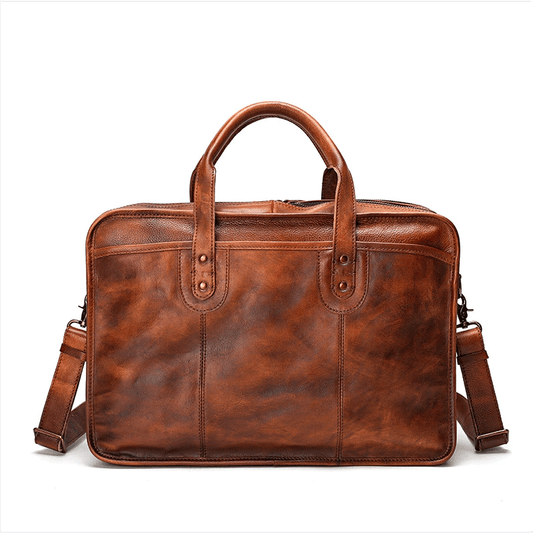 Vegetable Tanning Leather Valigetta in pelle conciata al vegetale