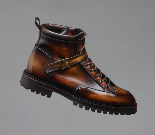 Preorder Shell Cordovan Leather Boot Black