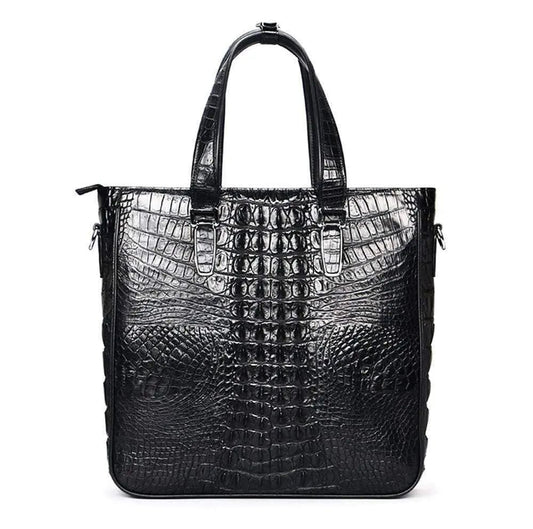 Crocodile Leather Simple Square Tote bags