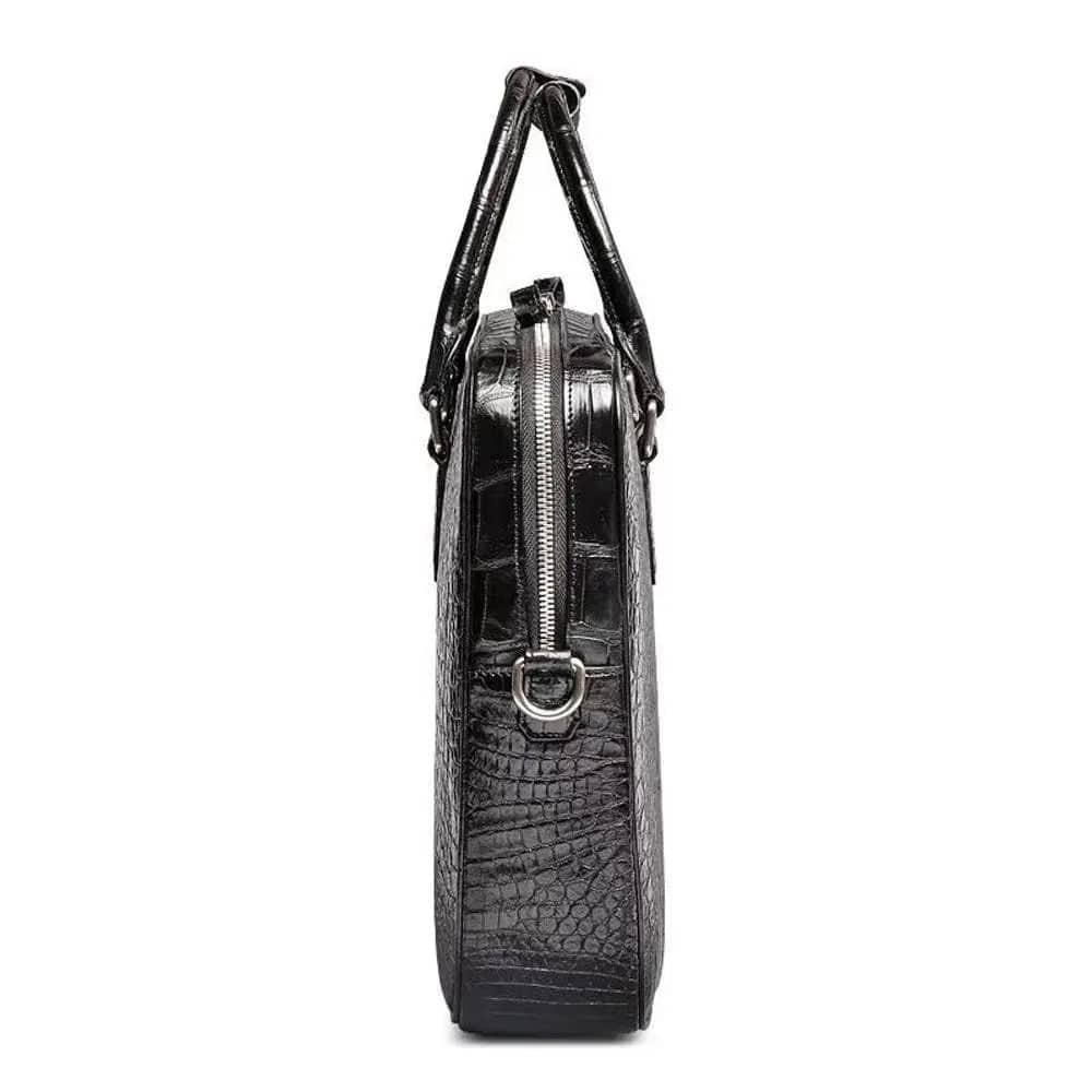 Men Briefcase Crocodile Leather Handbag Mens Briefcases for Laptop Messenger Mens Business Bag