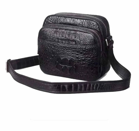 Men's Crocodile Leather Small Ipad Messenger Bags ,Cross body Bags