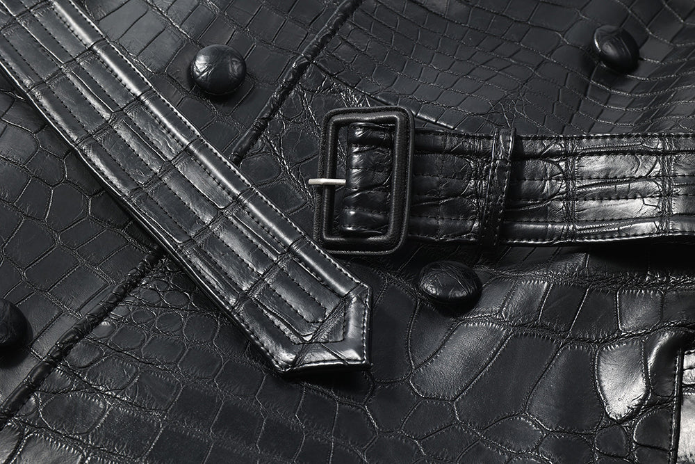 Men's Crocodile Leather windbreaker Nile