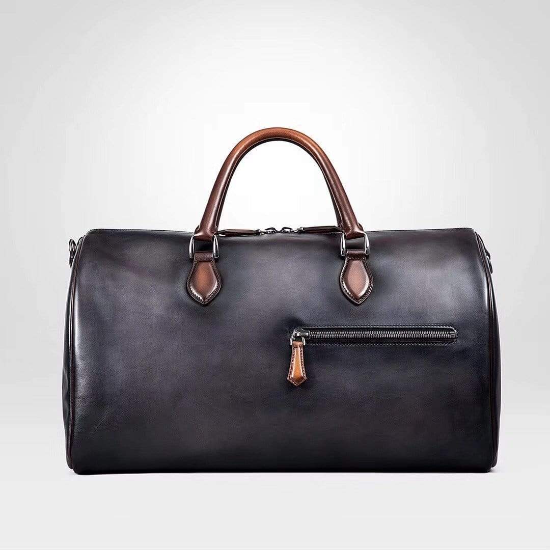 Vintage Leather Large Boston Duffle Bag, Leather Overnight Bag, Gym Bags,