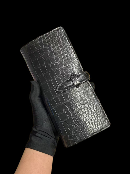 Genuine Crocodile Leather Cigar Bag