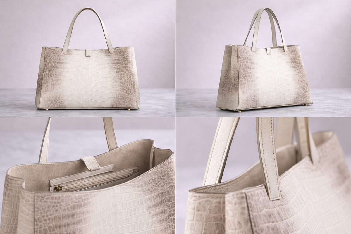 Preorder Himalaya White Large Tote Shopper Bag