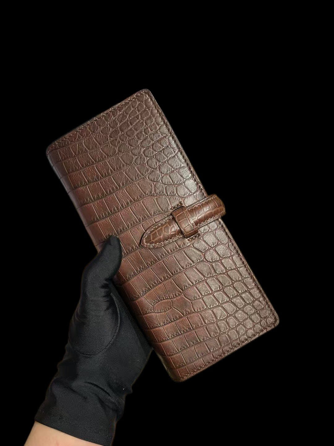 Genuine Crocodile Leather Cigar Bag