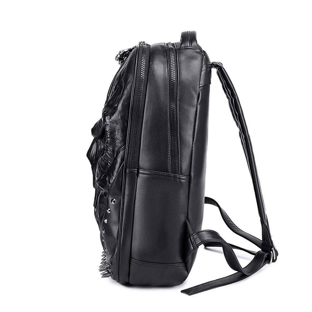 alt
Zaino 3D grande con faccia a teschio, zaino con borchie, zaino per il tempo libero