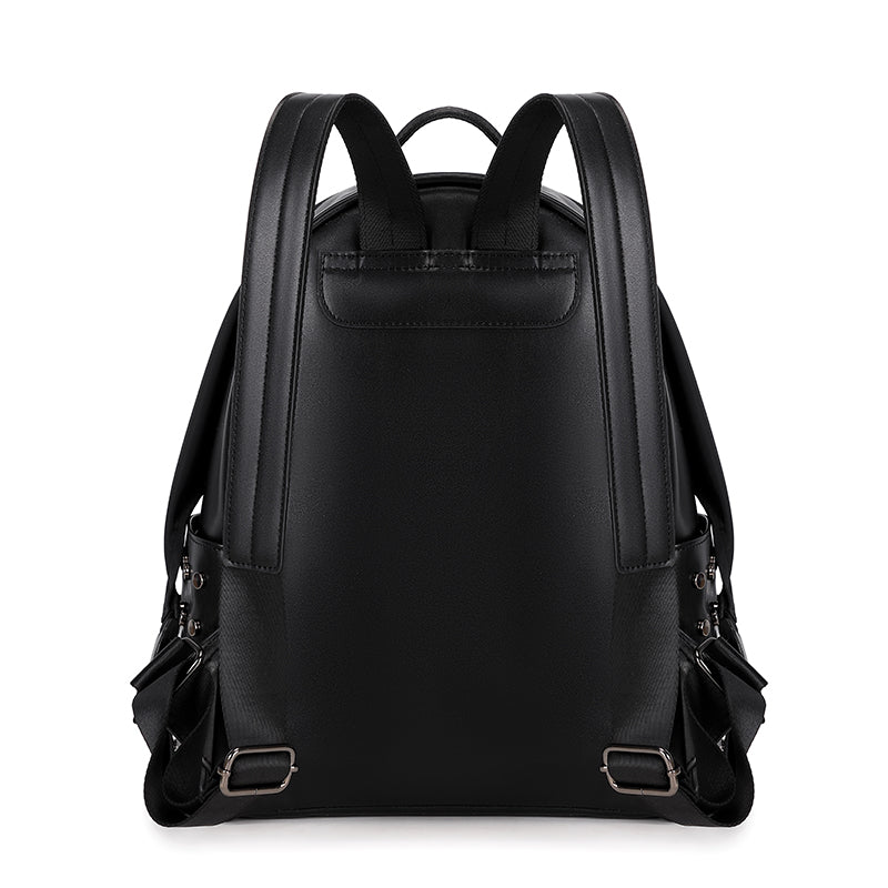 3D Backpack 3D PU Leather Skull Studded Computer Backpack