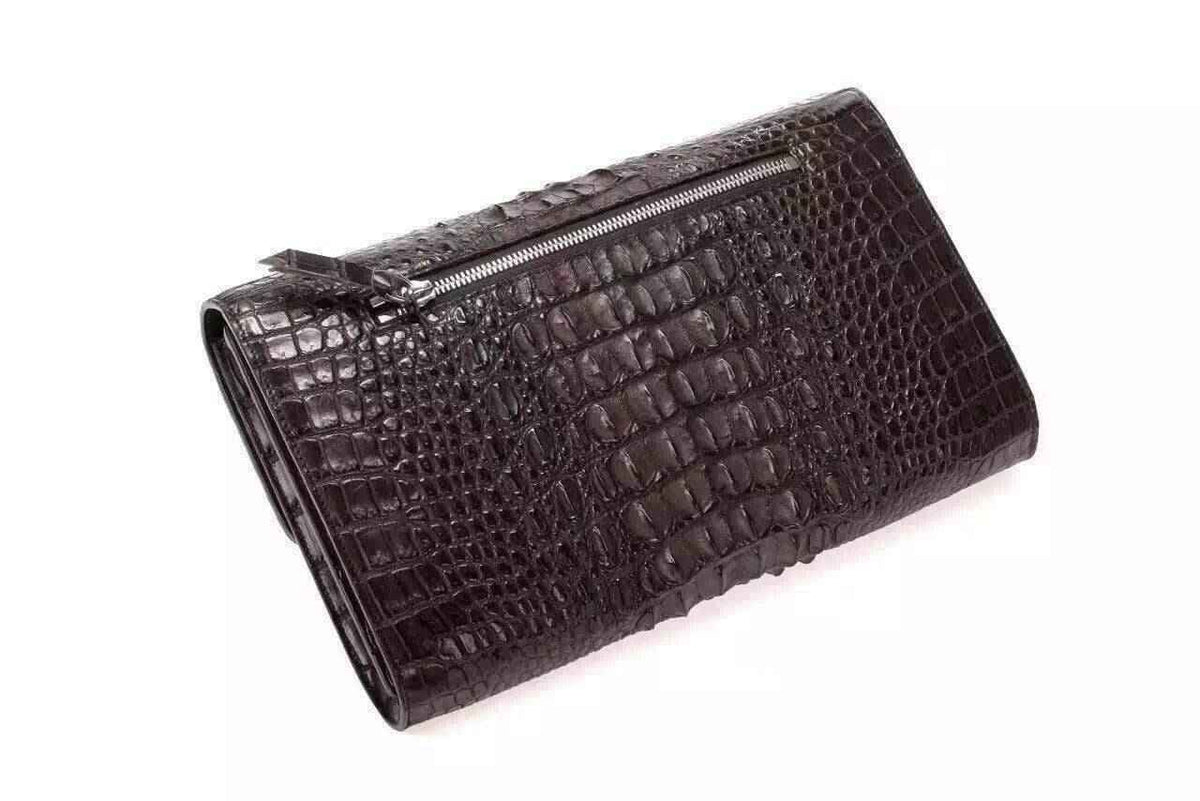 Crocodile Leather Clutch Shoulder Bag For Men