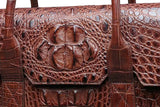 Crocodile Leather foldover Briefcase  |  Rossieviren