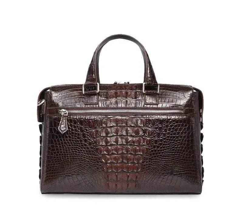 Genuine Crocodile Leather Laptop Briefcase Bag