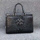 Genuine  crocodile Leather Business  Laptop Briefcase