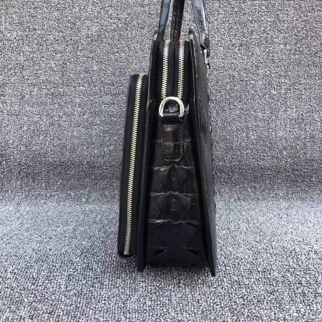 Genuine crocodile Leather Business Laptop Briefcase