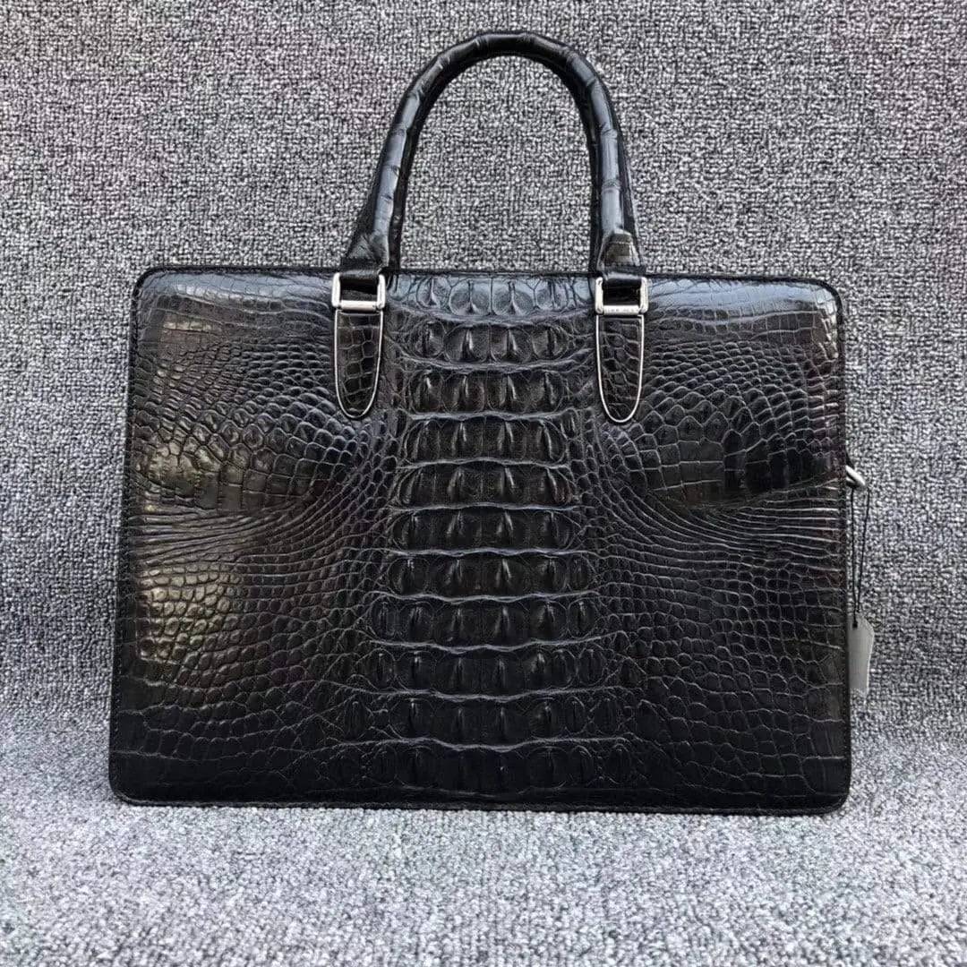 Genuine crocodile Leather Business Laptop Briefcase