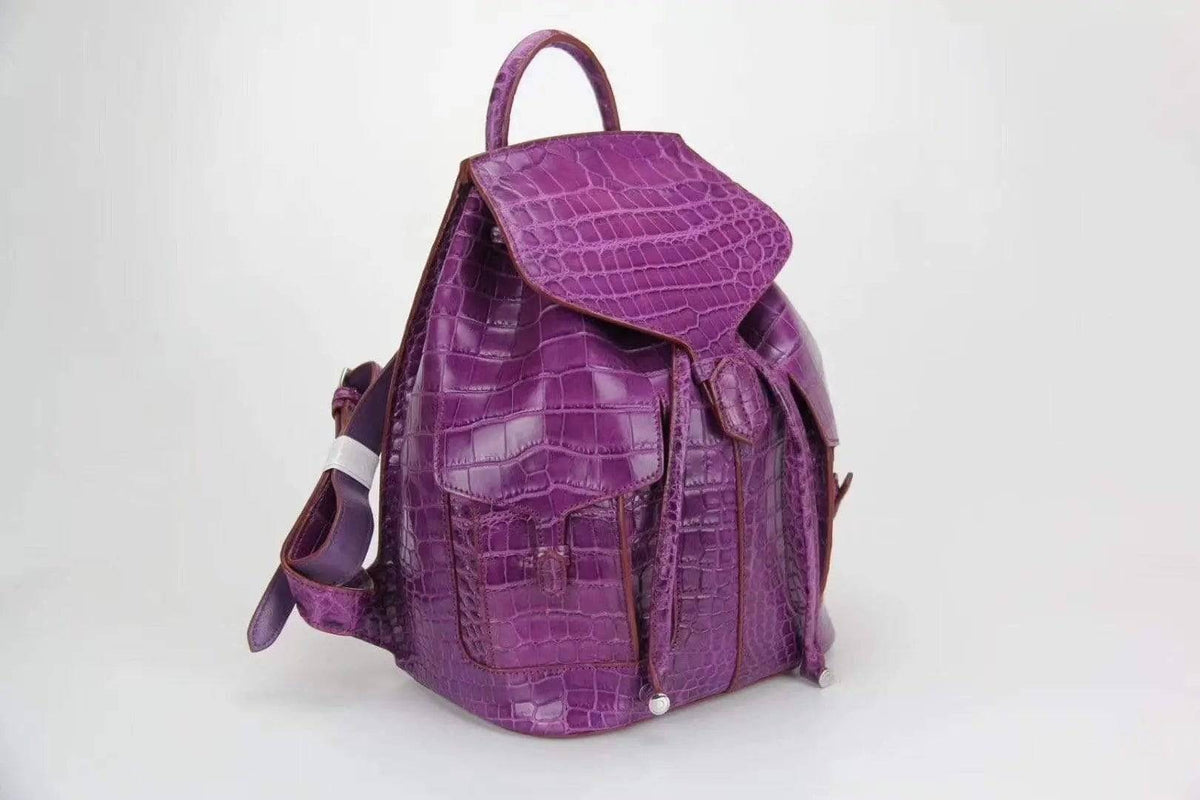 Preorder Genuine Crocodile Belly Leather Backpack