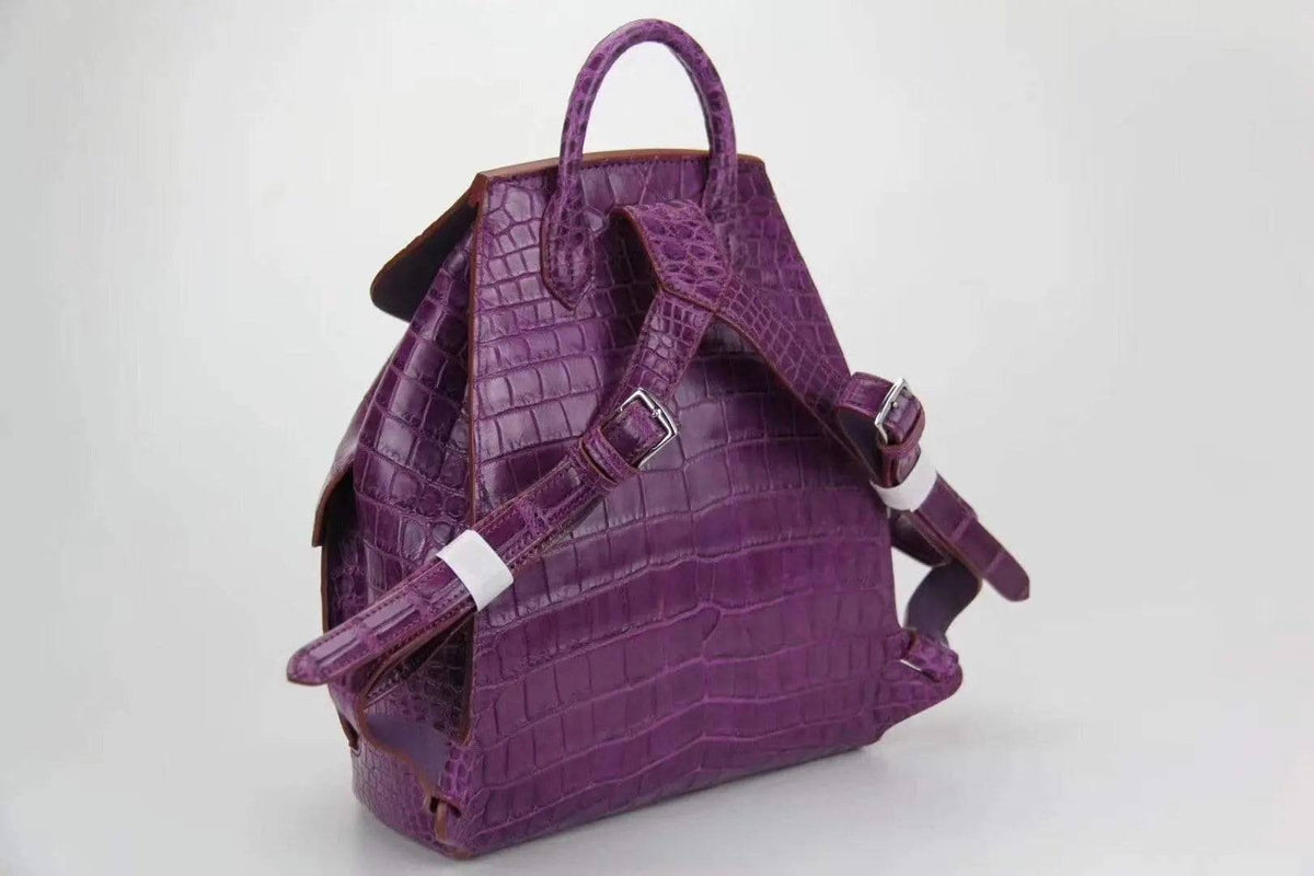 Preorder Genuine Crocodile Belly Leather Backpack