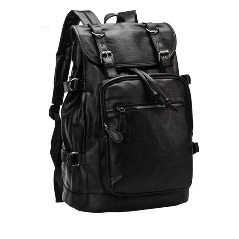 Leather backpack