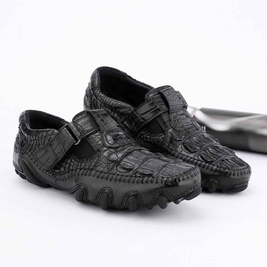 Crocodile Shoes Crocodile Leather Loafers Casual Driving Shoes
