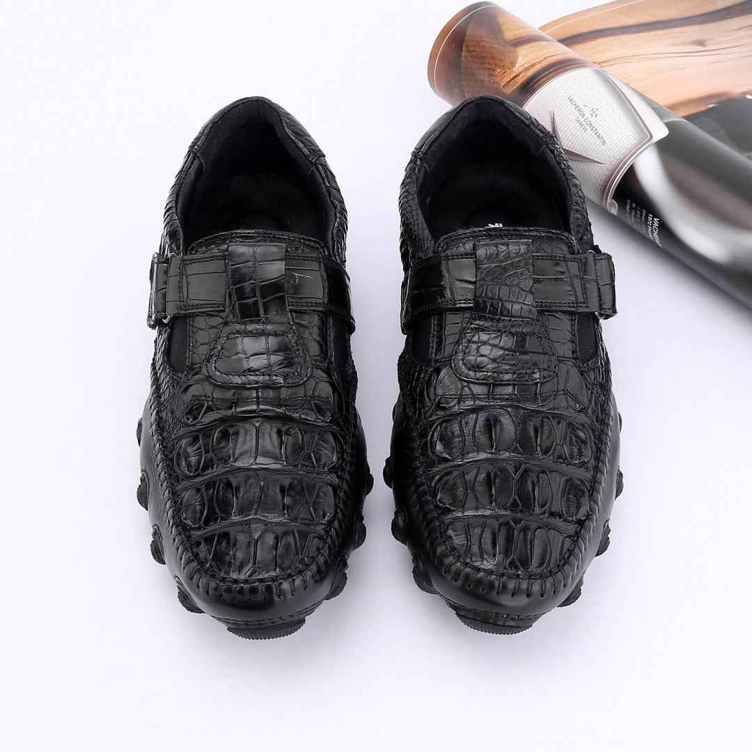 Crocodile Shoes Crocodile Leather Loafers Casual Driving Shoes