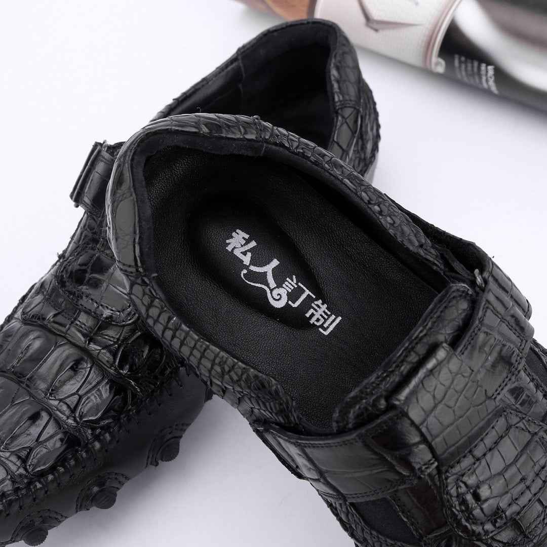 Crocodile Shoes Crocodile Leather Loafers Casual Driving Shoes