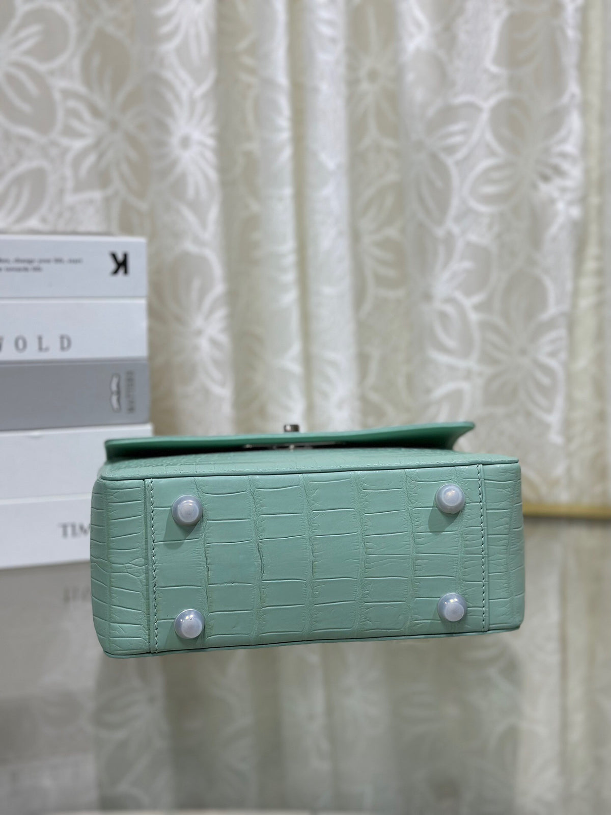 Crocodile Leather Handle Bag ,Women's Crocodile Leather Cross Body Bag