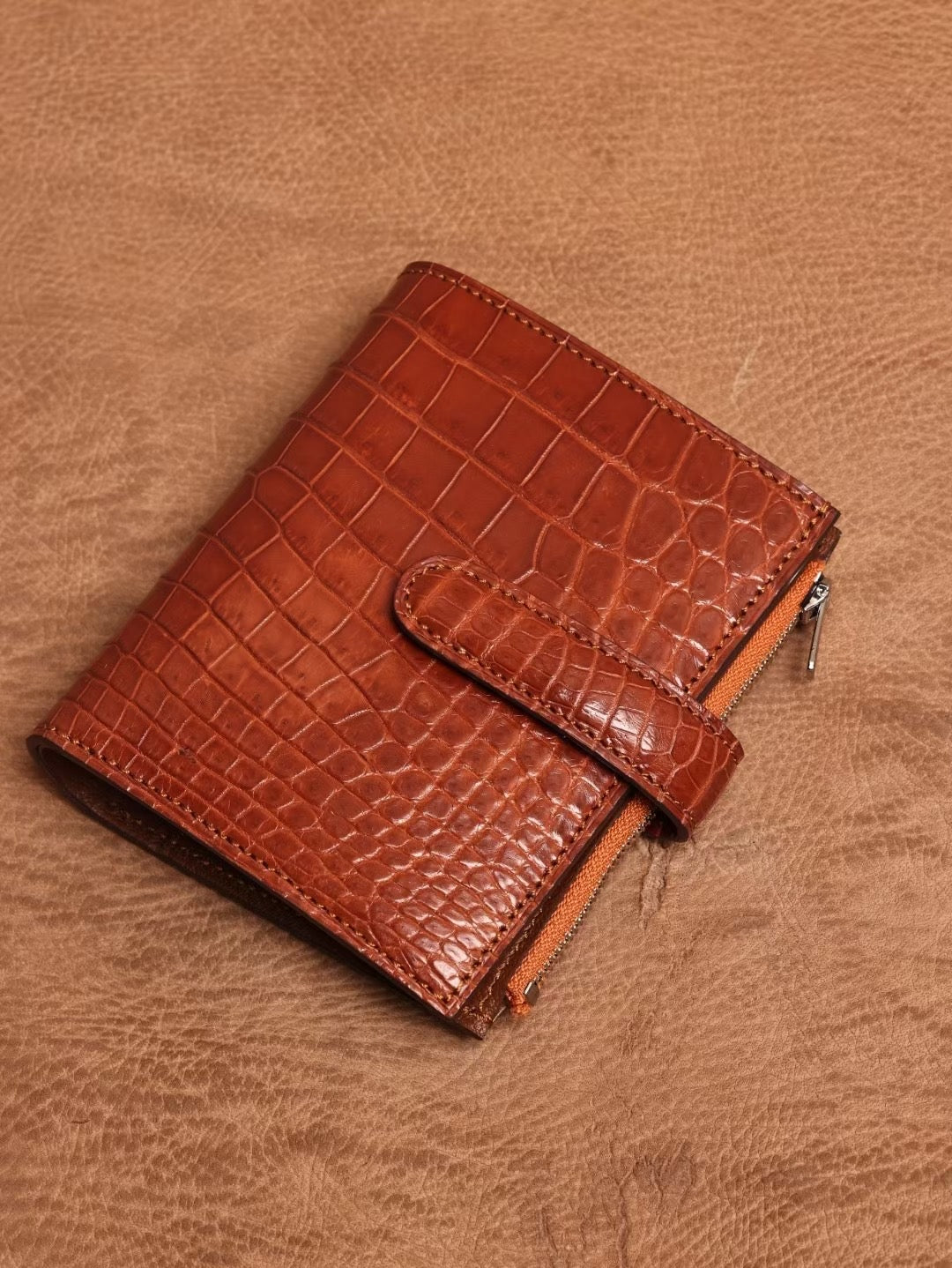 Genuine Crocodile Leather Binder Notebook