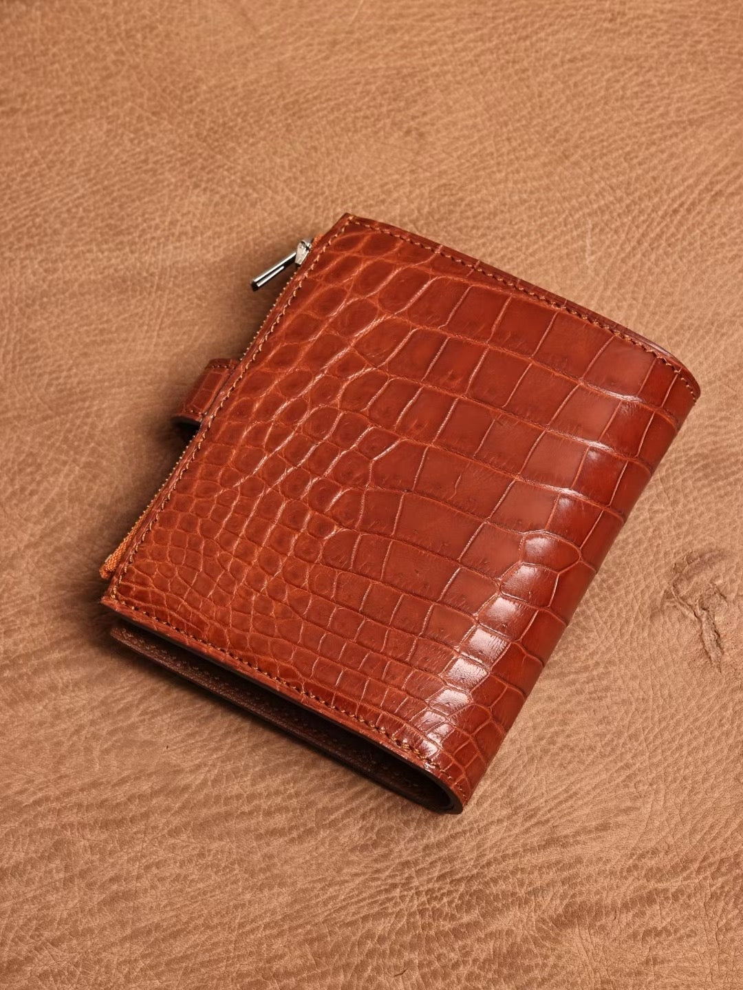 Genuine Crocodile Leather Binder Notebook