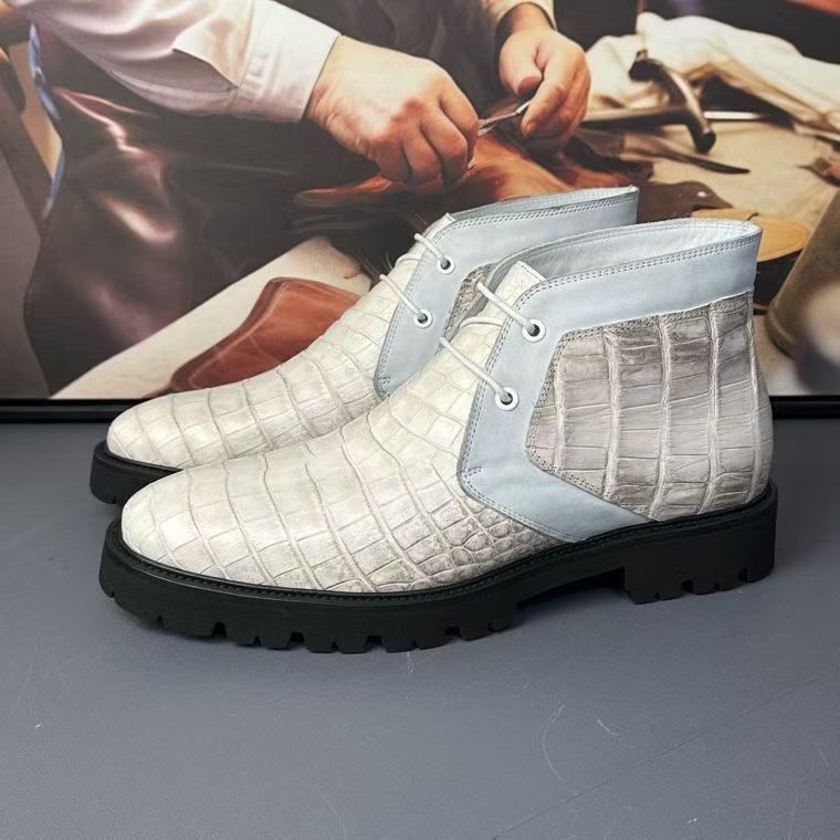 Crocodile Boots , Genuine Crocodile Leather Boots Himalayan