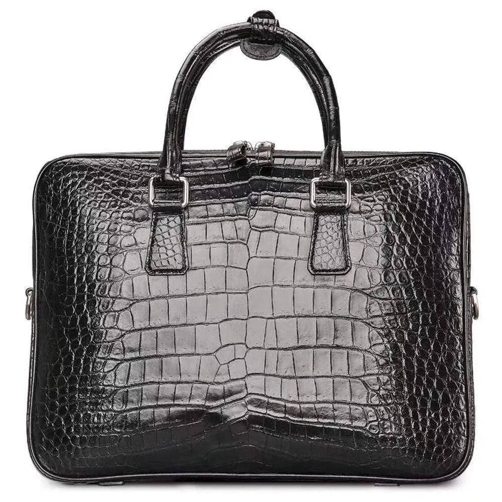 Men Briefcase Crocodile Leather Handbag Mens Briefcases for Laptop Messenger Mens Business Bag