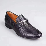 Men's Exotic Ostrich Leather Bit-Strap Loafer