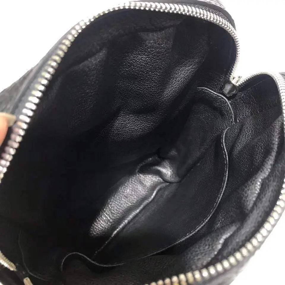 Mens Cross Body Messenger Bags In Genuine Crocodile Leather Small Size