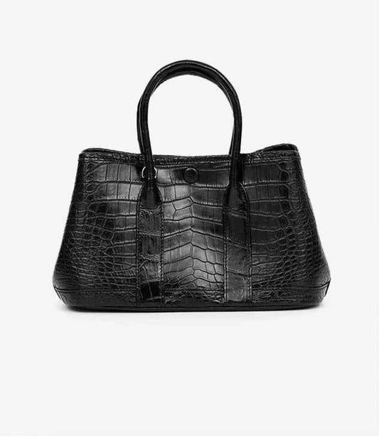 Womens Genuine Crocodile Skin Leather Top Handle Bag Mini Bag
