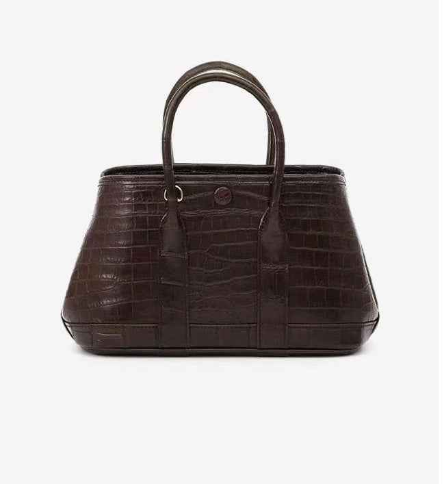 Womens Genuine Crocodile Skin Leather Top Handle Bag Mini Bag