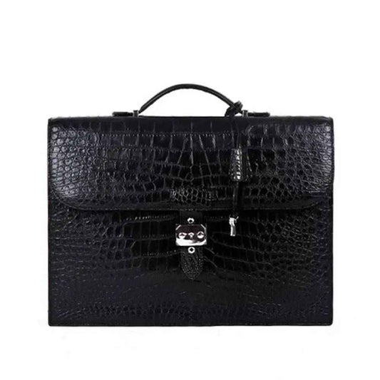 alt
Rossie Viren Borsa ventiquattrore da uomo in pelle di coccodrillo per laptop con password e lucchetto