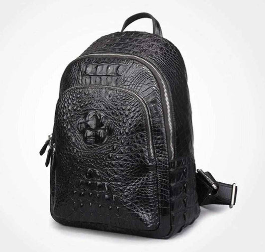 Rossie Viren Zaino unisex in pelle di coccodrillo