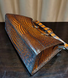 Vintage Crocodile Leather Jumbo Travel Duffle Bags Rossie Viren