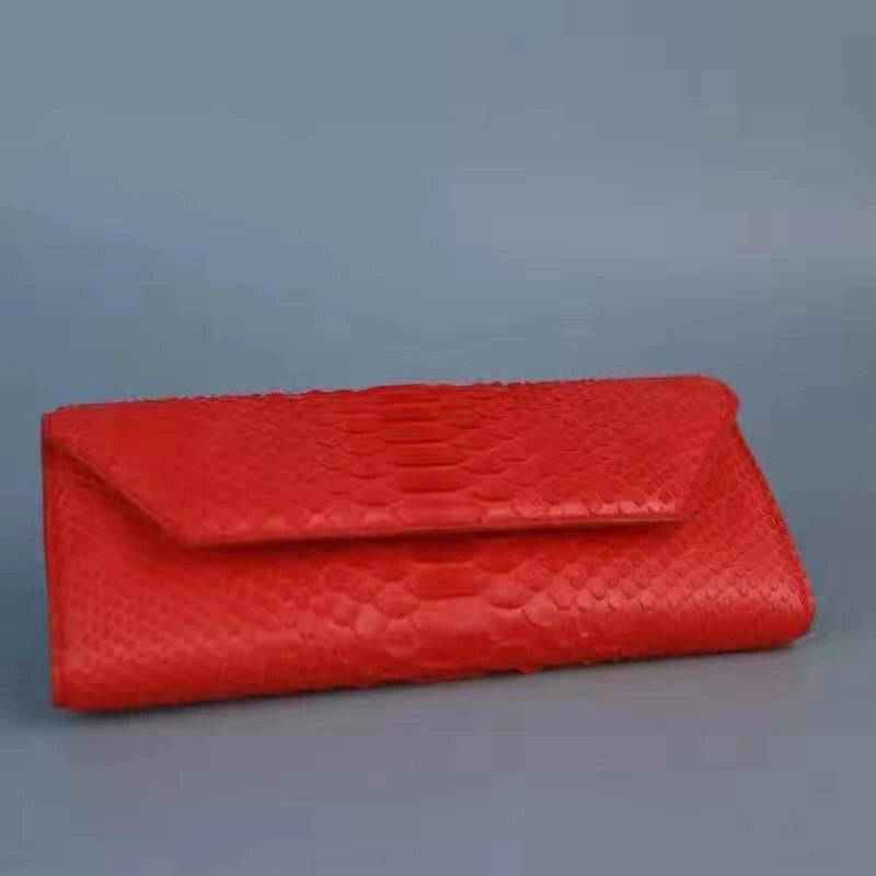 Women's Andy Python Leather Clutch