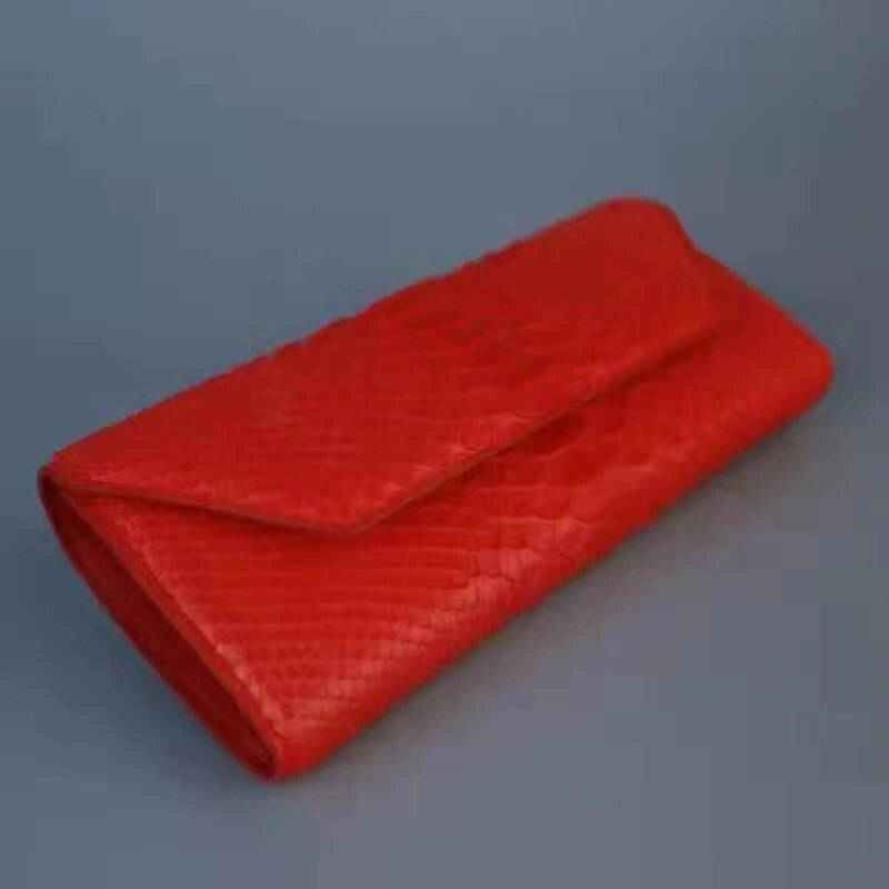 Women's Andy Python Leather Clutch