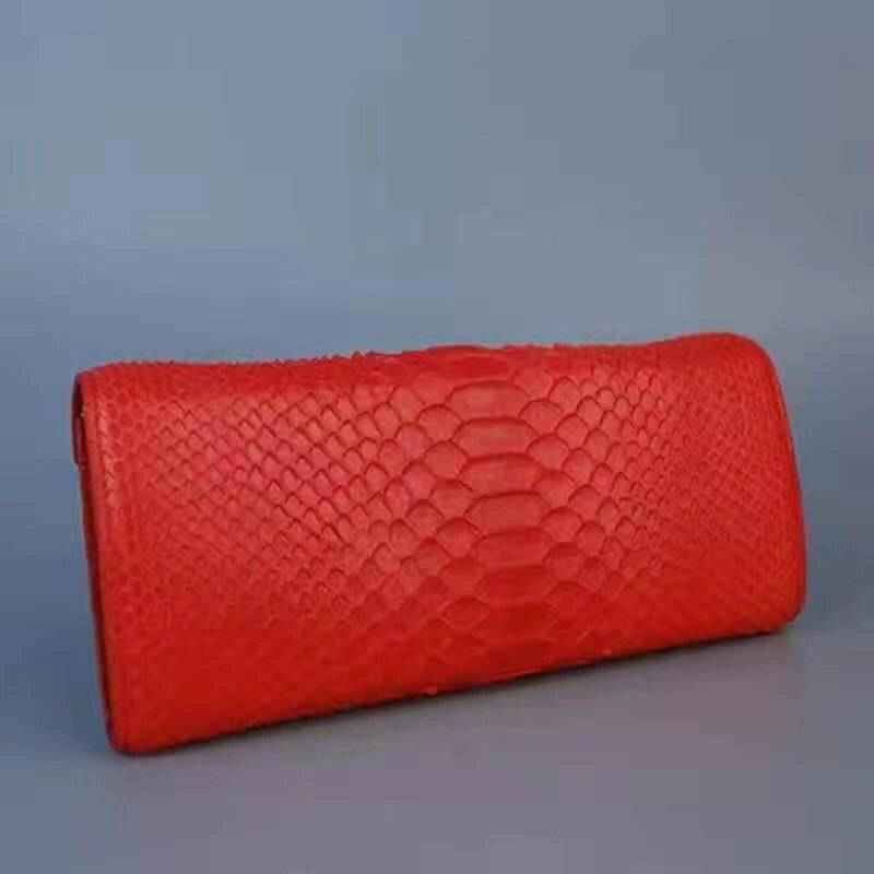 Women's Andy Python Leather Clutch