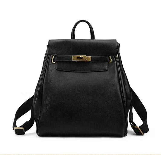 Rossie Viren Women's Women's Leather Padlock Backpack