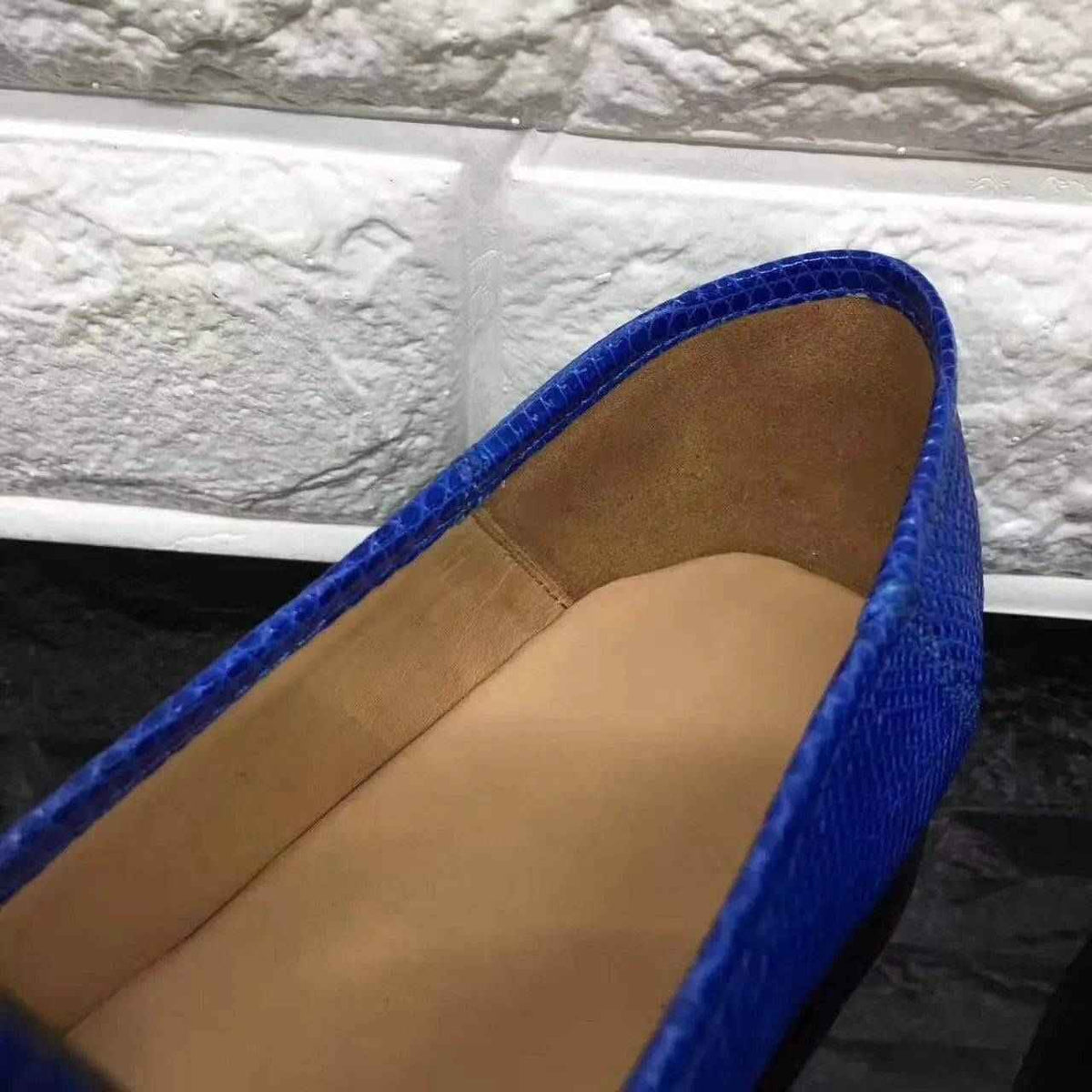 Crocodile Shoes Unisex Lizard Leather Casual Dress Slip-On Loafer Shoes