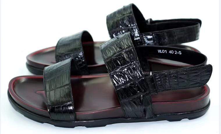 Crocodile Shoes Sandali in pelle di coccodrillo