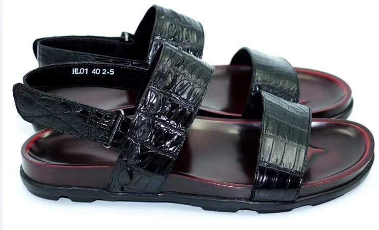 alt
Sandali in pelle di coccodrillo Crocodile Shoes