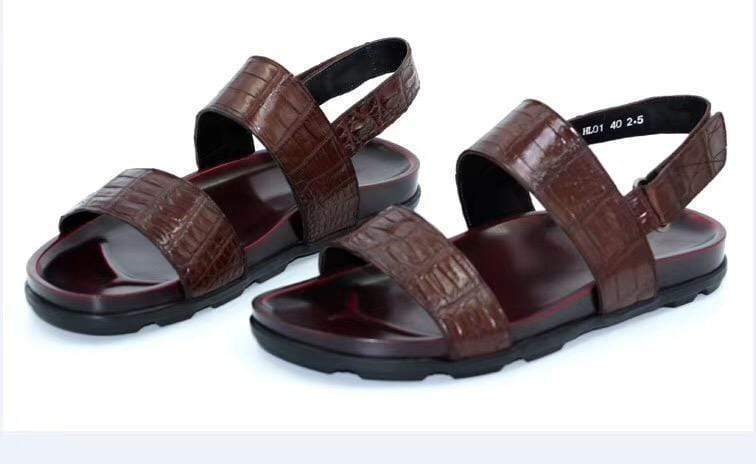 alt
Sandali in pelle di coccodrillo Crocodile Shoes