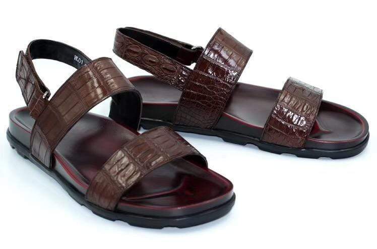 Sandali in pelle di coccodrillo Crocodile Shoes