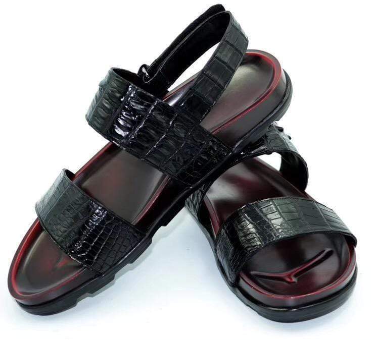 alt
Sandali in pelle di coccodrillo Crocodile Shoes