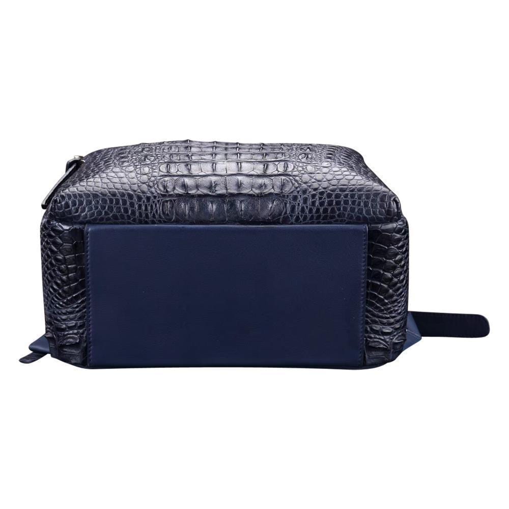 Dark Blue Women's Crocodile Leather Backpack | Rossieviren