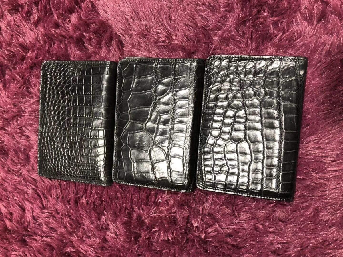 Genuine Crocodile Belly Leather Passport Holder