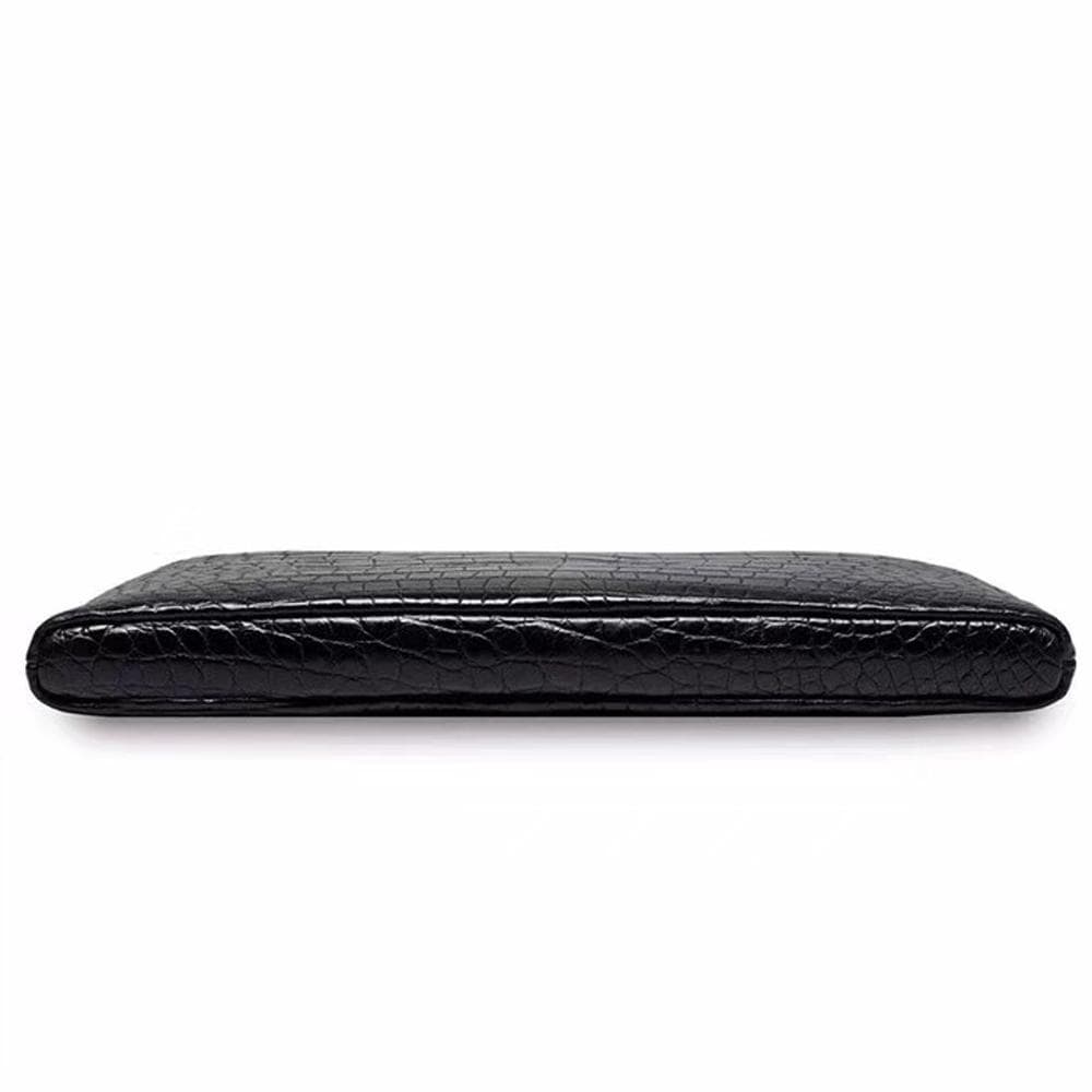 Genuine Crocodile Belly Leather Zipper Clutch Bag For Men