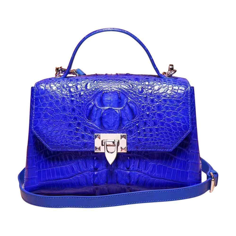Genuine Crocodile Front Flap Buckle Tote Bags